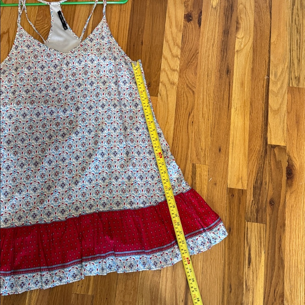 Doe & Rae Blue, white and Red Patterned Sundress size large - Picture 8 of 14